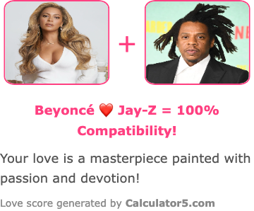 love of Beyoncé and Jay z